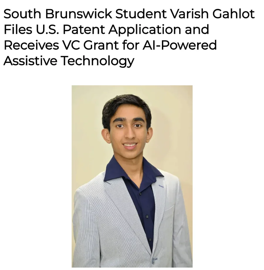 TAPinto article headline with a portrait of Varish Gahlot